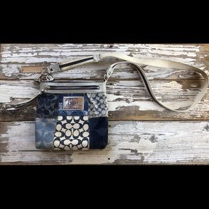 Denim Coach Poppy Crossbody Purse